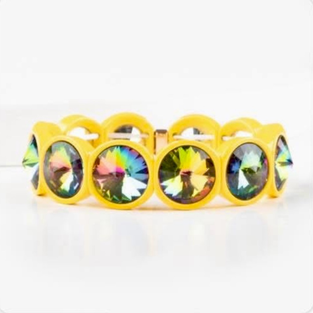 NEW Yellow and Multicolor Crystal Bracelet